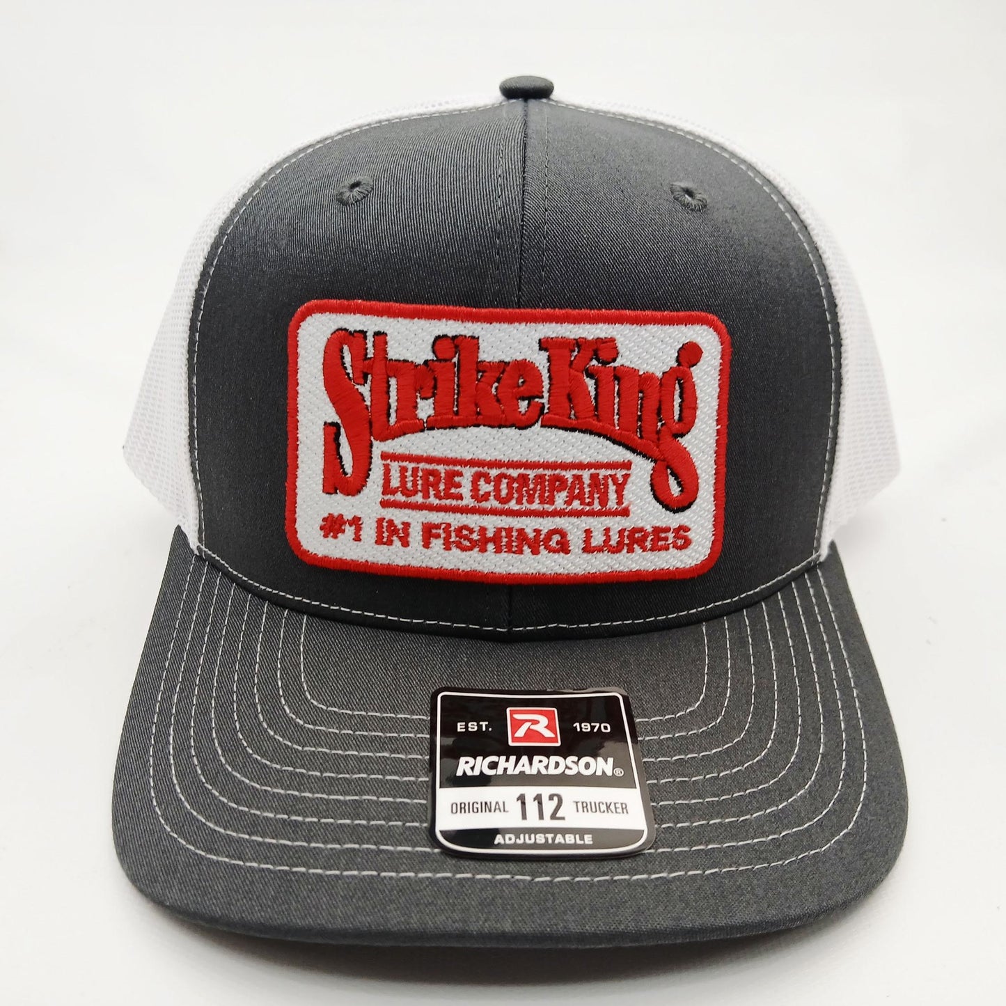 Strike King Fishing Lures Richardson 112 Trucker Mesh Snapback Embroidered Patch