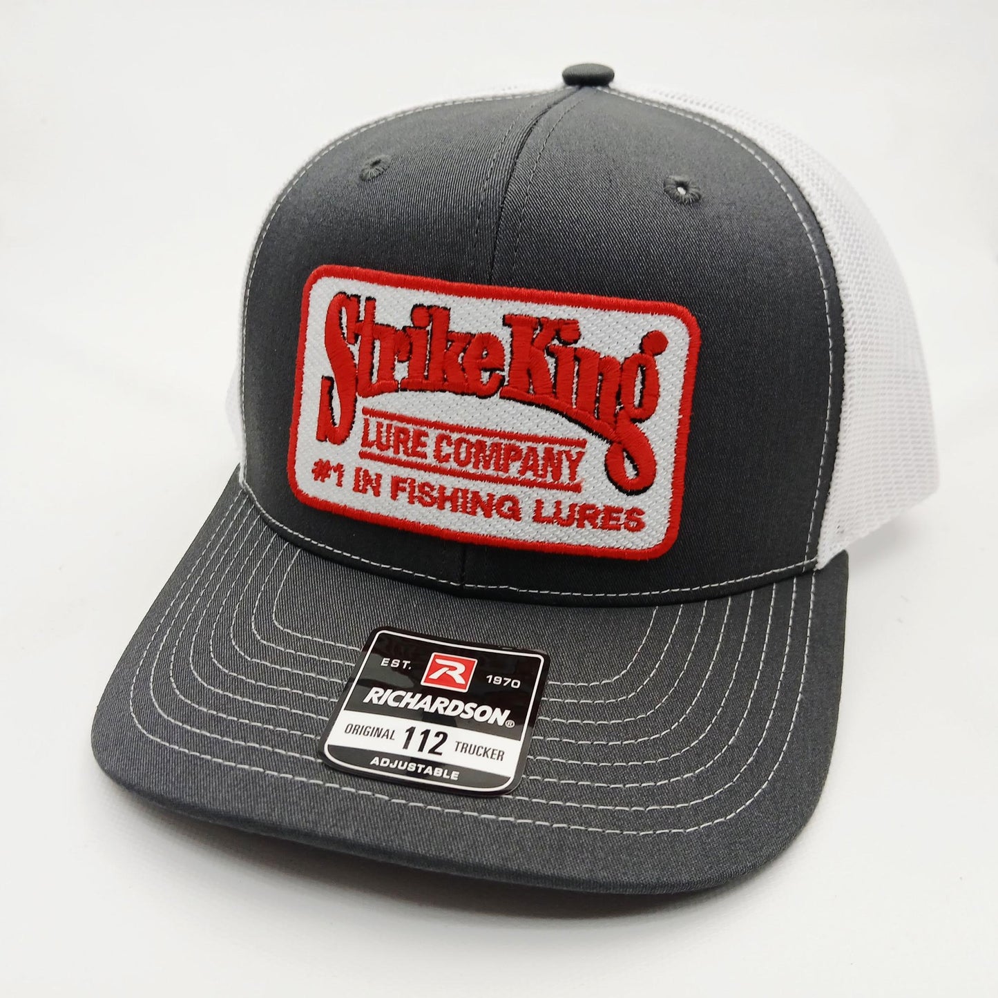 Strike King Fishing Lures Richardson 112 Trucker Mesh Snapback Embroidered Patch