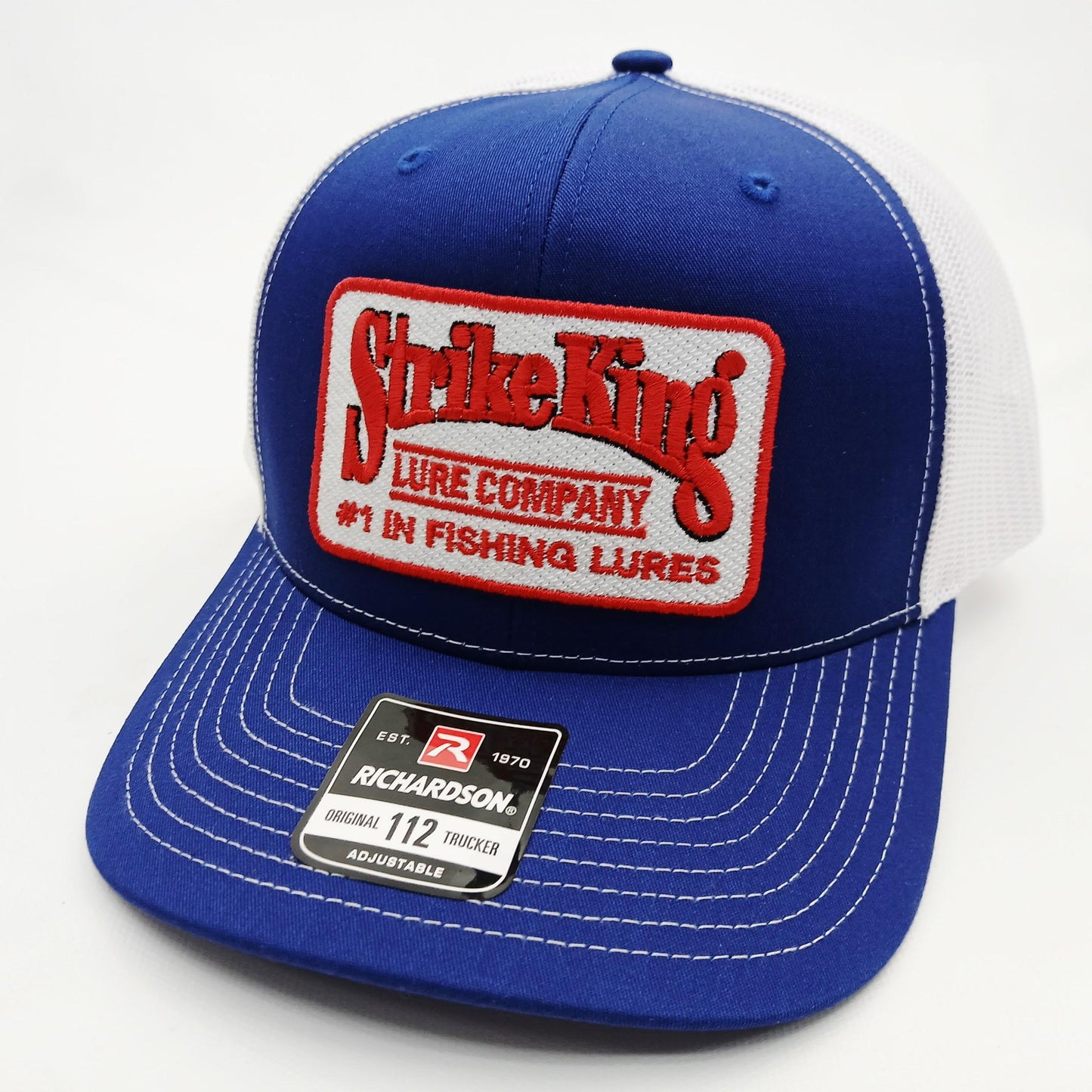 Strike King Fishing Lures Richardson 112 Trucker Mesh Snapback Embroidered Patch