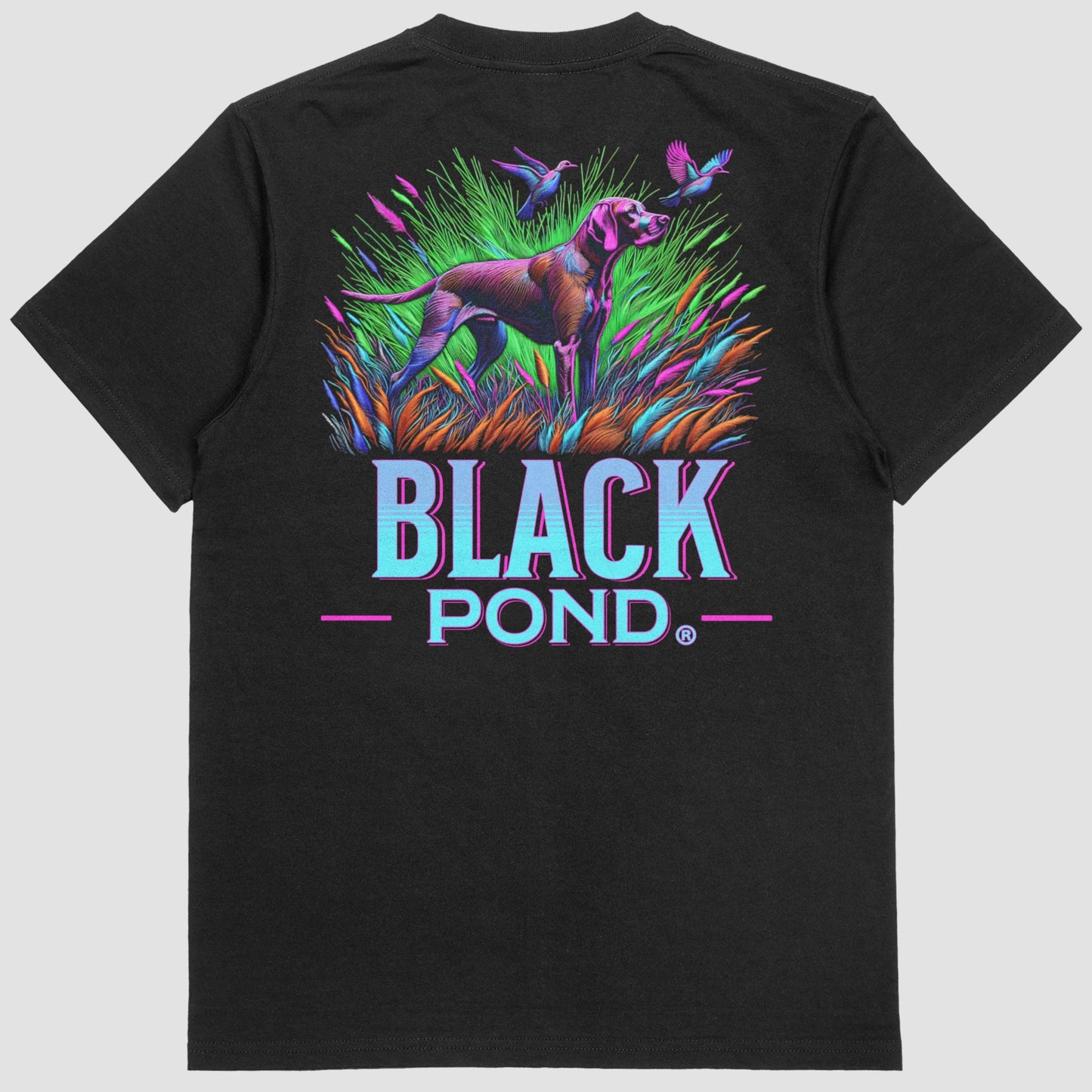 Black Pond English Pointer Bird Dog Pheasant T-shirt Game Bird Hunting Outdoors