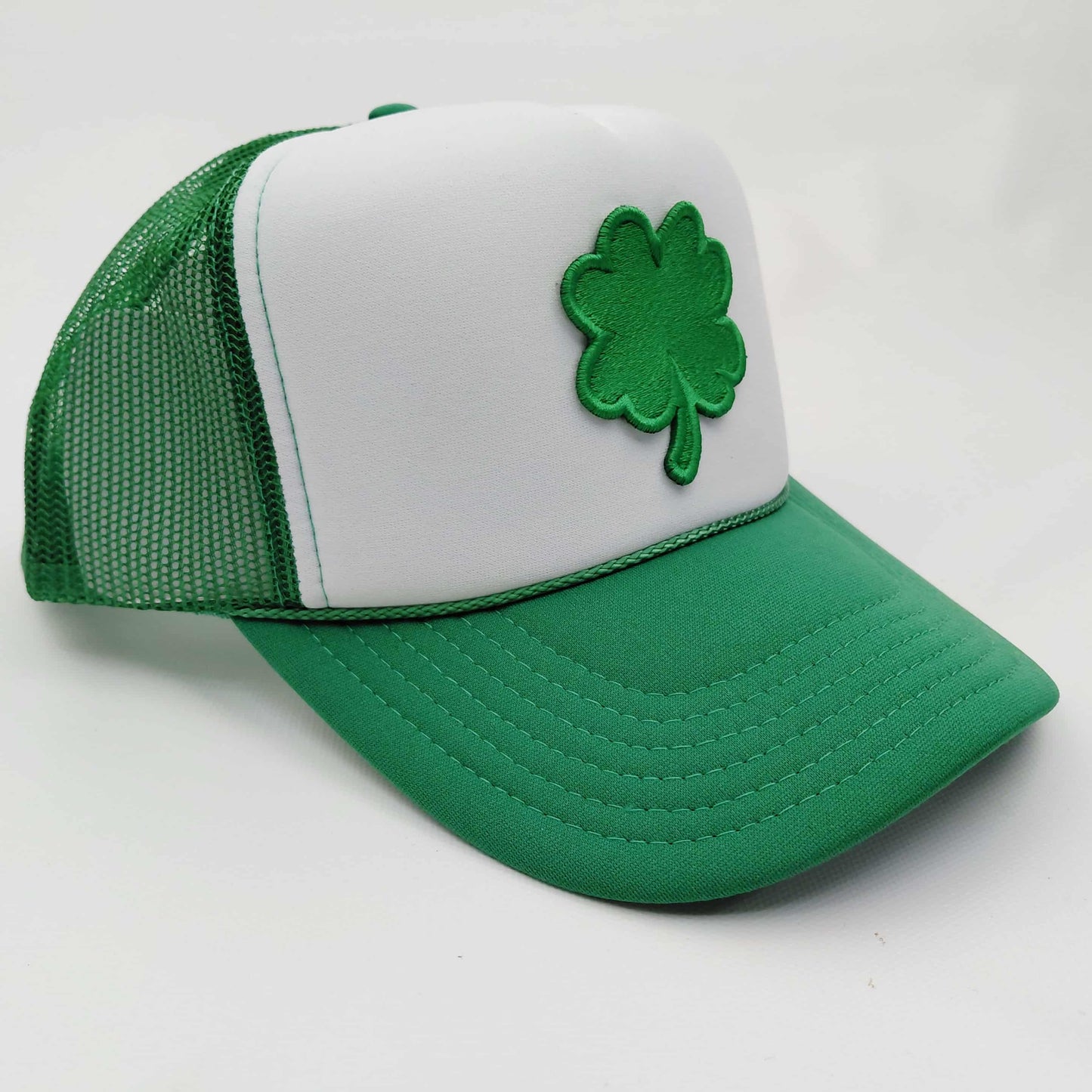 St. Patrick's Day Foam Mesh Trucker Snapback Embroidered Patch Hat Cap