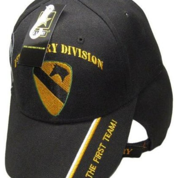 U.S. Army 1st Cavalry Division Hat Shadow Black