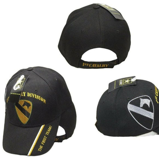 U.S. Army 1st Cavalry Division Hat Shadow Black