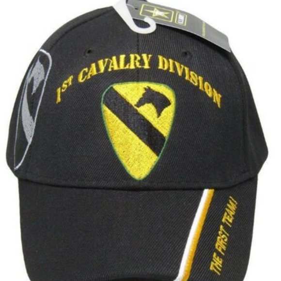 U.S. Army 1st Cavalry Division Hat Shadow Black