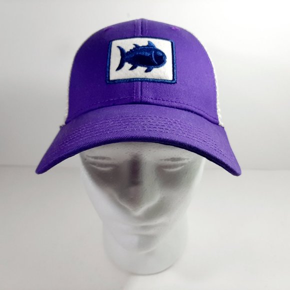 Southern Tide Men's Snapback Mesh Ball Cap Purple
