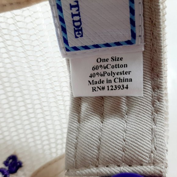 Southern Tide Men's Snapback Mesh Ball Cap Purple