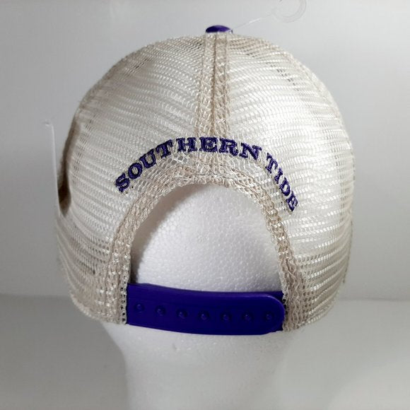 Southern Tide Men's Snapback Mesh Ball Cap Purple