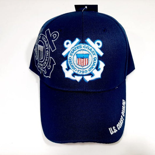 U.S. Coast Guard Hat Licensed Ball Cap Dark Blue 3