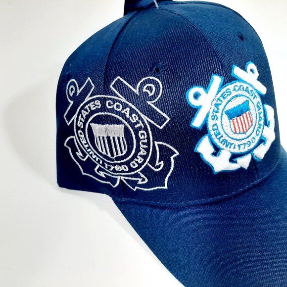 U.S. Coast Guard Hat Licensed Ball Cap Dark Blue 3