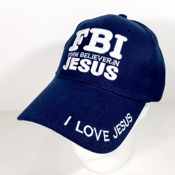 FBI Firm Believer In Jesus Men's Ball Cap Hat One