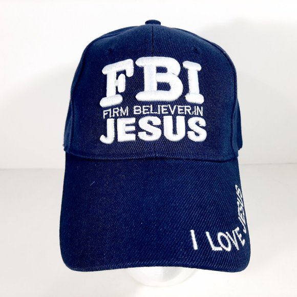 FBI Firm Believer In Jesus Men's Ball Cap Hat One