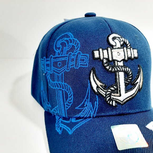 United States Navy Mens Embroidered Anchor Shadow