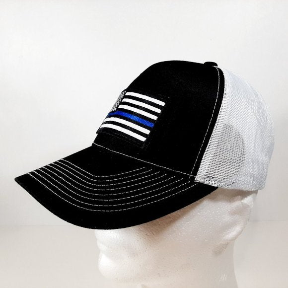 Thin Blue Line Flag Hat Embroidered Patch Baseball