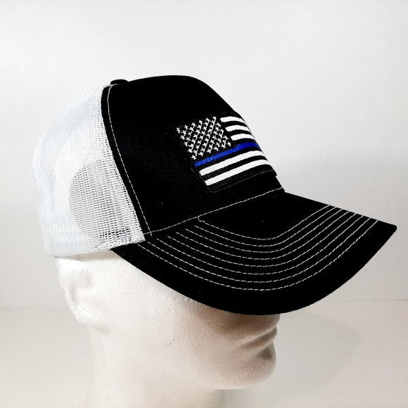 Thin Blue Line Flag Hat Embroidered Patch Baseball