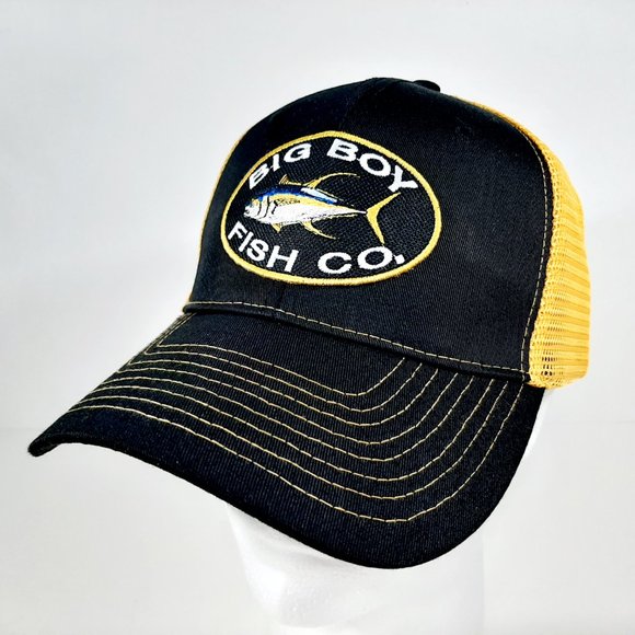 Big Boy Fish Co. Mens Mesh Snapback Baseball Cap H