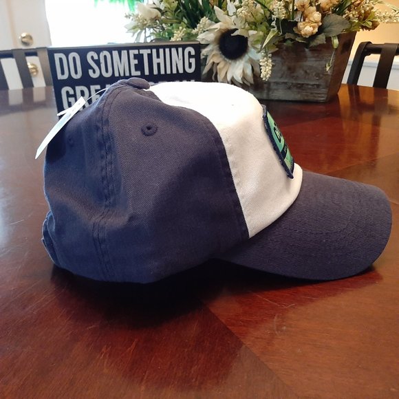 Costa Strapback Cap Hat One Size Blue & White 100%
