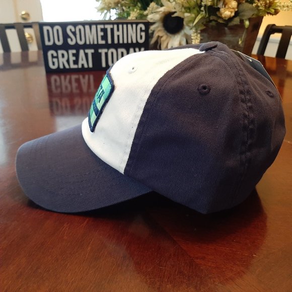 Costa Strapback Cap Hat One Size Blue & White 100%