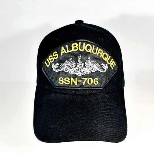USS Albuquerque SSN-706 Baseball Cap Hat Submarine