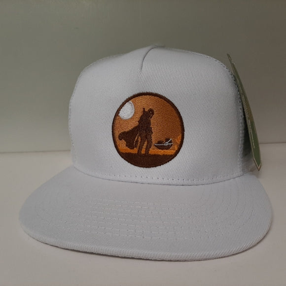 Mandalorian Mesh Snapback Flat Brim Cap Hat