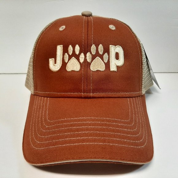 Jeep Inspired Paw Prints Hat Cap Trucker Snapback
