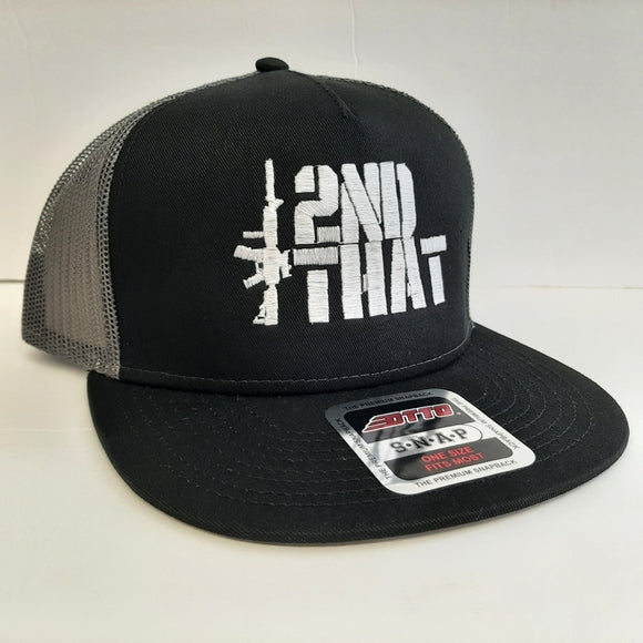 2nd That Amendment Gun Rights Baseball Cap Flat Bill Black