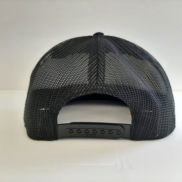 Hollister Embroidered Flat Bill Trucker Mesh Snapback Cap Hat