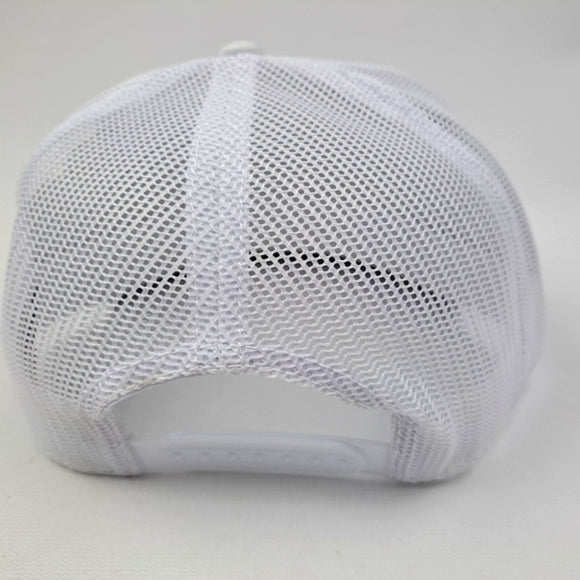 Duramax Diesel Embroidered Patch Mesh Snapback Trucker Hat Cap White