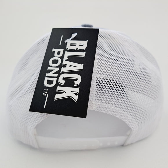 Black Pond Grouper Fishing Richardson 112 Trucker Mesh Snapback Hat Cap