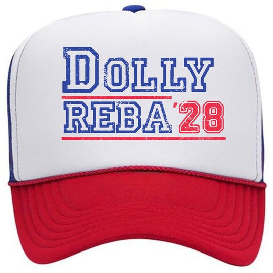 Dolly Reba '28 Women's Foam Trucker Mesh Snapback Cap Hat Multicolor