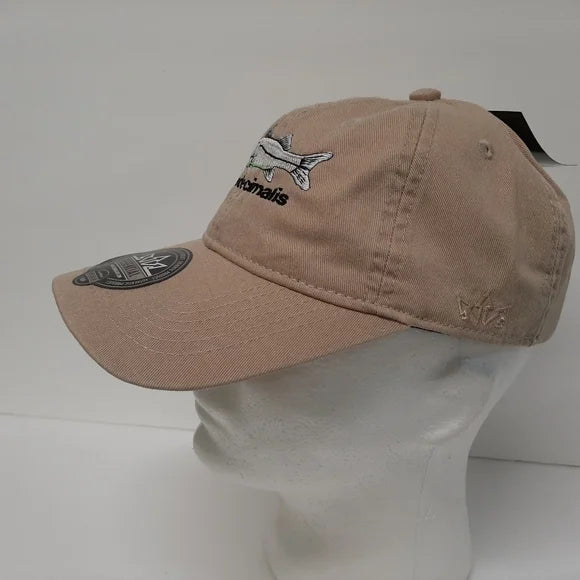 Snook Hat Cap Adjustable Beige Cotton Embroidered