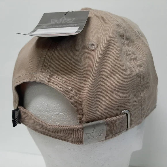 Snook Hat Cap Adjustable Beige Cotton Embroidered