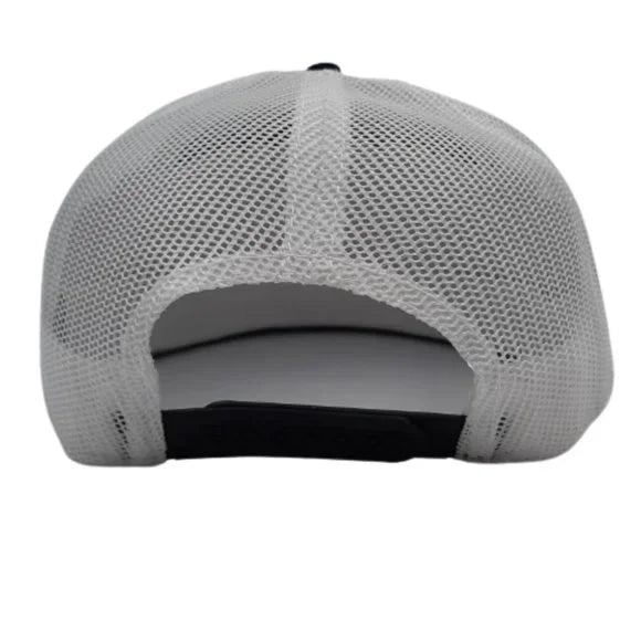 Otto Hat Cap Flat Bill Trucker Mack Trucks Embroidered Patch Black Mesh