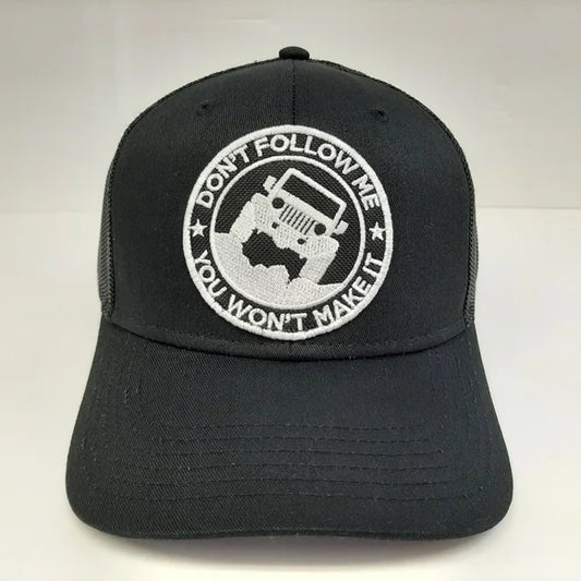 Jeep Patch Low Pro Mesh Snapback Black Curved Bill