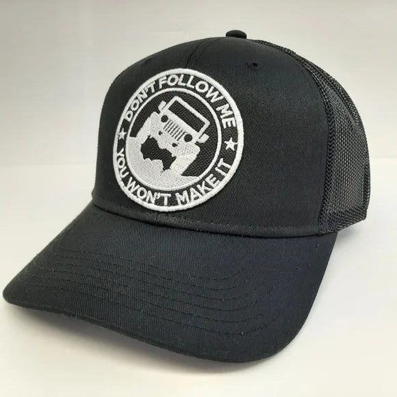 Jeep Patch Low Pro Mesh Snapback Black Curved Bill