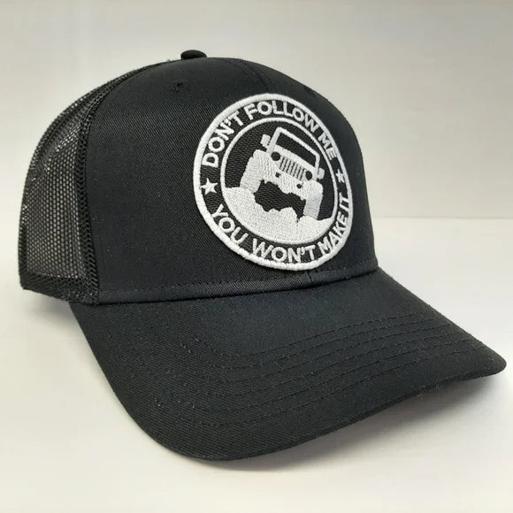 Jeep Patch Low Pro Mesh Snapback Black Curved Bill