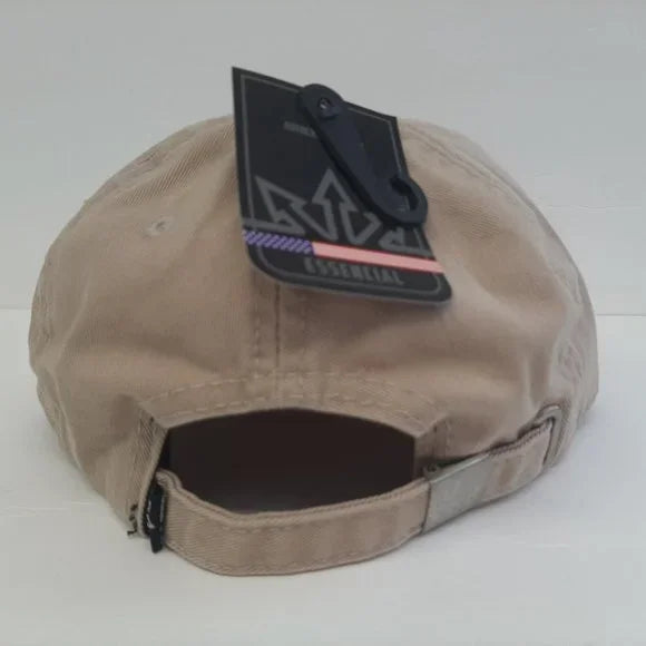 New Holland Embroidered Adjustable Dad Cap Beige Cotton