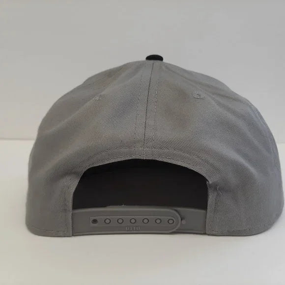 Red Bull Embroidered Flat Bill Snapback Full Coverage Cotton Gray Black Hat Cap