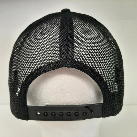 Three Percenters Mesh Trucker Snapback Curved Bill Embroidered Cap Hat Black