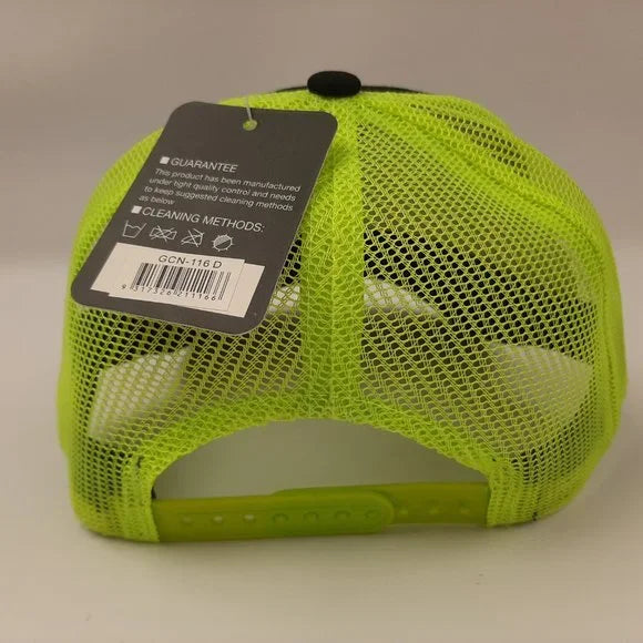 Dorado Mahi Dolphin Fish Embroidered Mesh Snapback Fishing Hat Cap