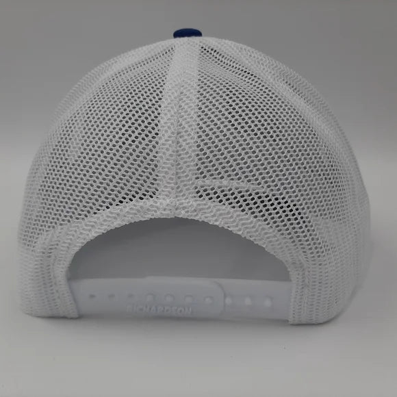 Richardson 112 Powerstroke Diesel Trucker Mesh Snapback Cap Hat Blue Embroidered