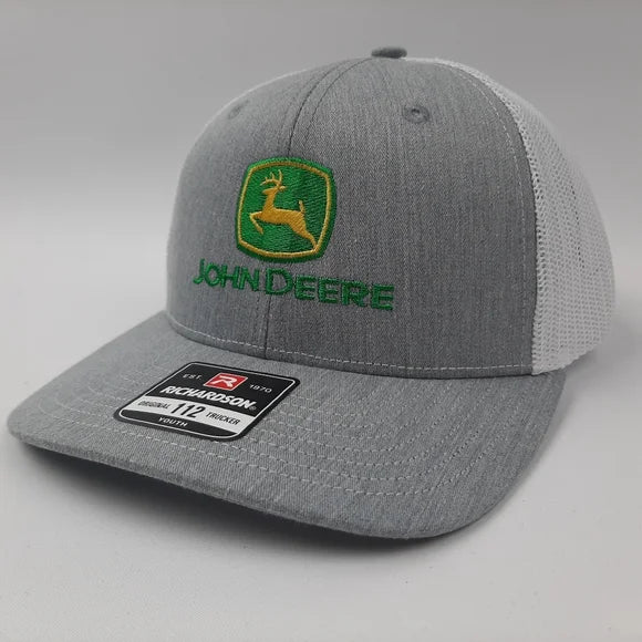 Richardson 112 Youth John Deere Embroidered Mesh Snapback Cap Hat