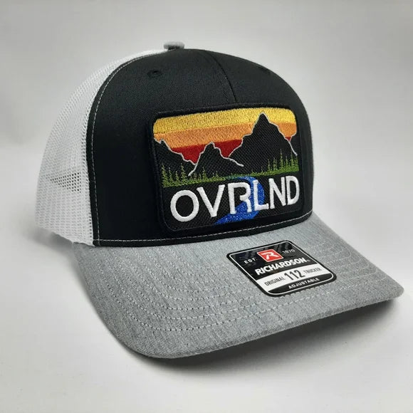 OVERLAND Embroidered Patch Richardson 112 Trucker Mesh Snapback Cap Hat Jeep
