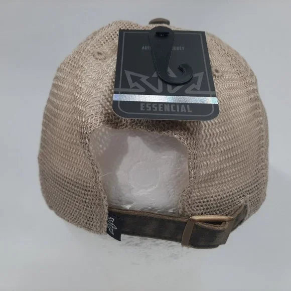 Bobcat Skid Steer Relaxed Soft Mesh Snapback Cap Hat Embroidered Brown