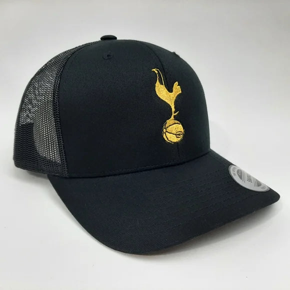 Tottenham Hotspur Footbal Club Embroidered Mesh Snapback Black