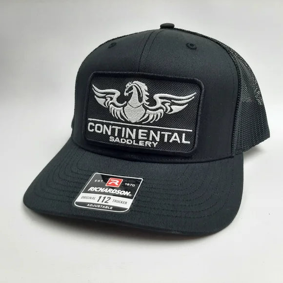 Continental Saddlery Embroidered Patch Richardson 112 Trucker Mesh Snapback Hat