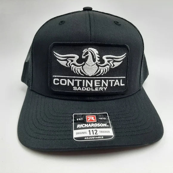 Continental Saddlery Embroidered Patch Richardson 112 Trucker Mesh Snapback Hat