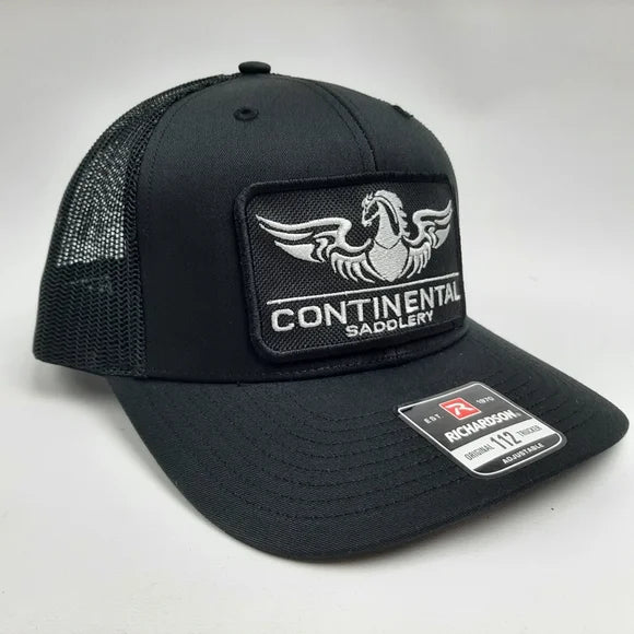 Continental Saddlery Embroidered Patch Richardson 112 Trucker Mesh Snapback Hat