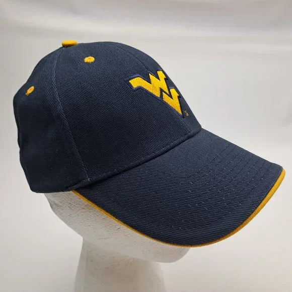 West Virginia Mountaineers Football Hat Cap Strapback Blue