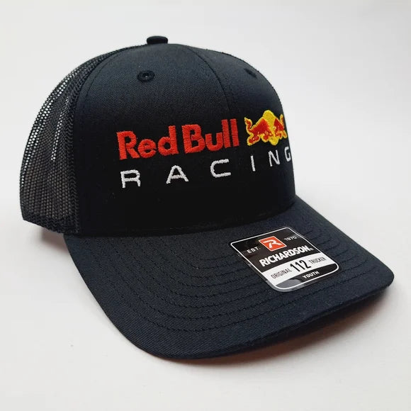 Red Bull Richardson 112 Youth Trucker Mesh Snapback Cap Hat Black
