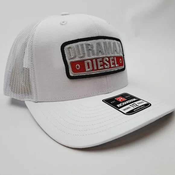 Duramax Diesel Embroidered Patch Richardson Trucker Mesh Snapback Cap Hat White